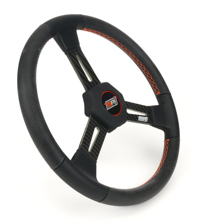 Steering Wheel 15in Flat Carbon 3 Spoke XL Grip - MPID415C