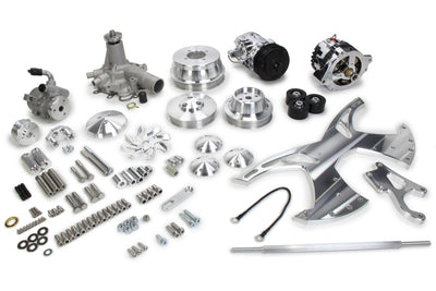Olds 350-455 Alt/AC/PS Style Track Pulley Kit - 16030