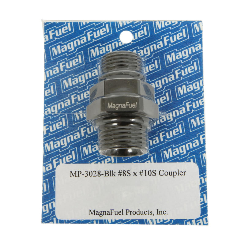 Coupler Fitting - 10an to 8an Straight - Black - MP3028BLK