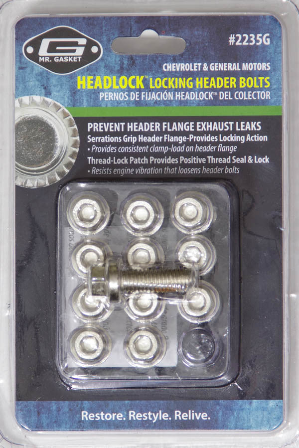 Locking Header Bolt Kit 8mm x 1.25 x 1.0mm 12pk - 2235G