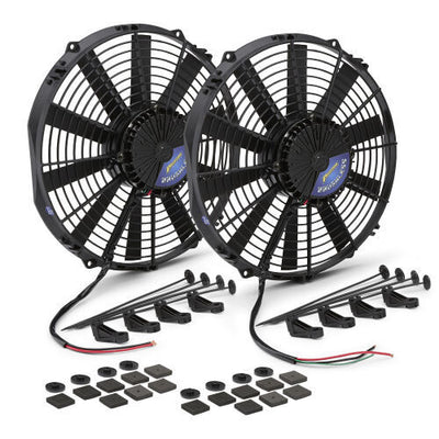 PAIR OF BRUSHLESS 12V ELEC FAN