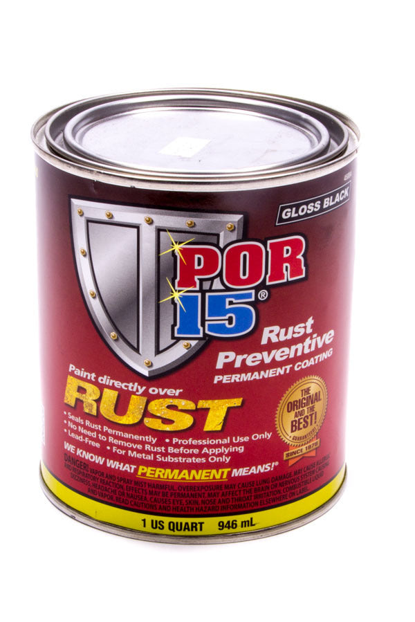 POR-15 Paint Quart Gloss Black - 45004