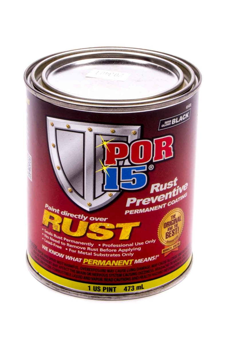 POR-15 Paint Pint Semi Gloss Black - 45408
