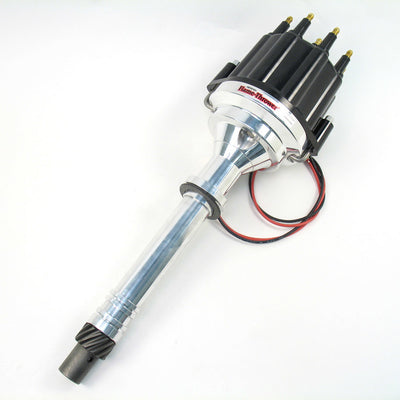 DIST BILLET MARINE CHEVY BLACK