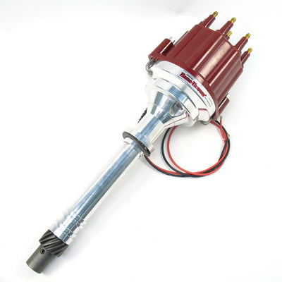 DIST BILLET MARINE CHEVY RED C