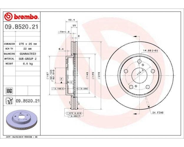 Brake Rotor - 09B52021