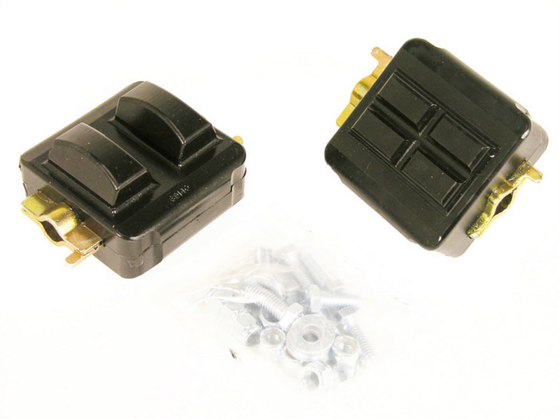 V8 Engine Mounts Pair Black - 7512BL