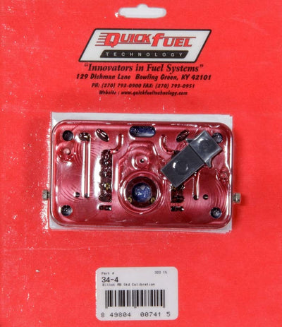 Billet Metering Block - Standard Calibration