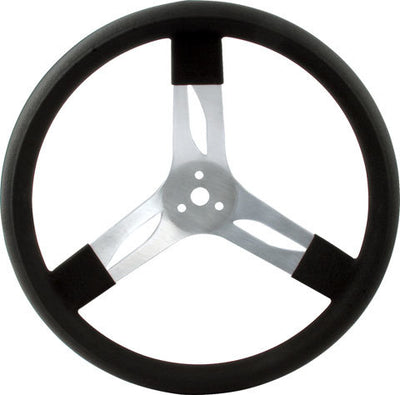 ALUM STEERING WHEEL17IN BLK