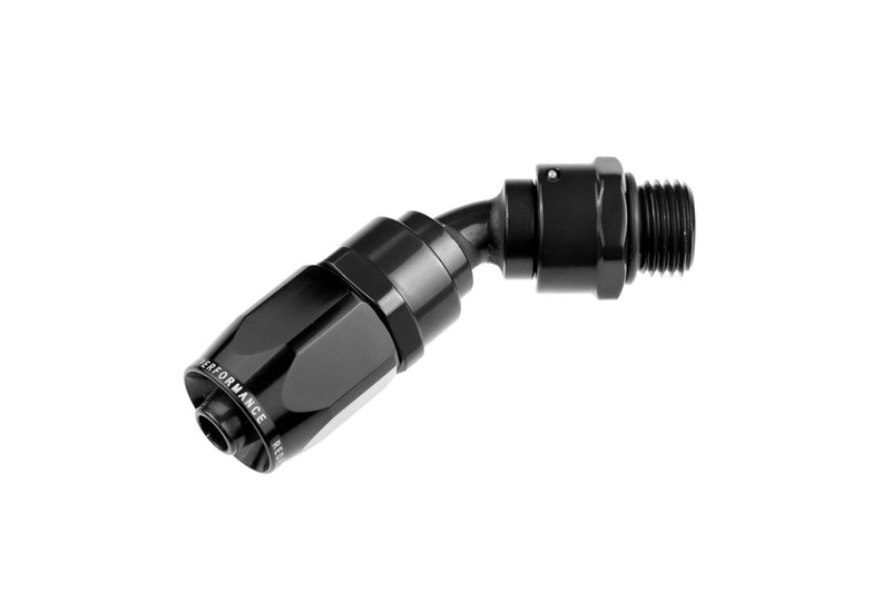 12AN 45 Degree Hose End 12AN ORB Male End Black - 134512122