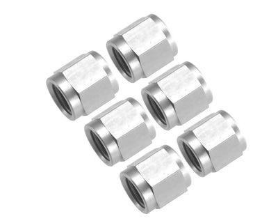 3AN Aluminum Tube Nut 3/16in Hard Line 6pcs