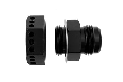 Valve Cover Vent Fitting -12AN Black
