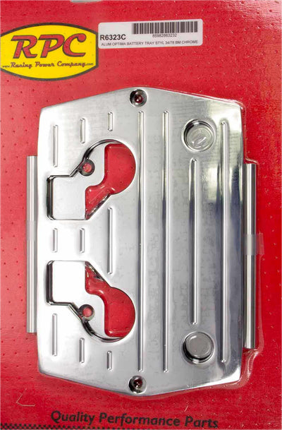 Optima Alum Ball Milled Battery Tray Chrome - R6323C
