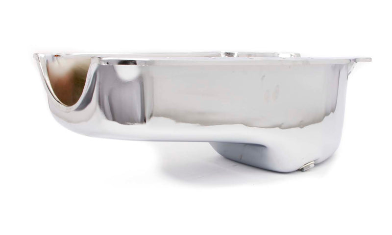 86- SBC Steel Stock Oil Pan Chrome