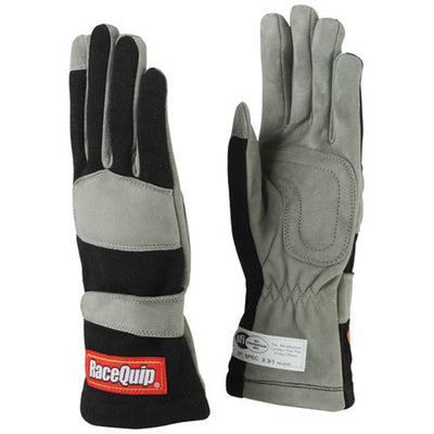 Gloves Single Layer Large Black SFI - 351005RQP