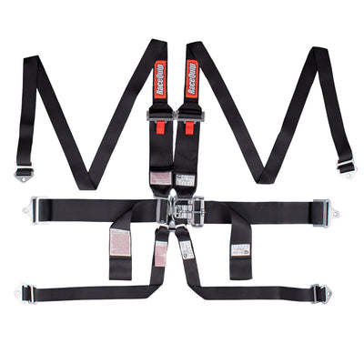 LATCH & LOCK 6PT HARNESS BLK