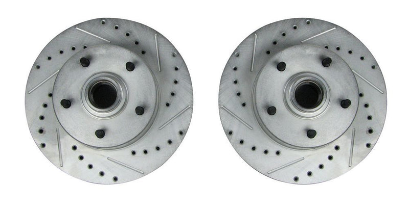 Front Rotor Drilled & S lotted Zinc Washed Pr.