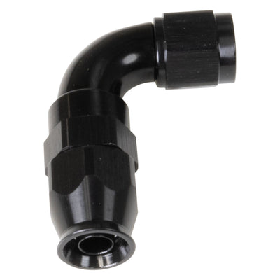 6AN 90DegPro Hose End PTFE Black