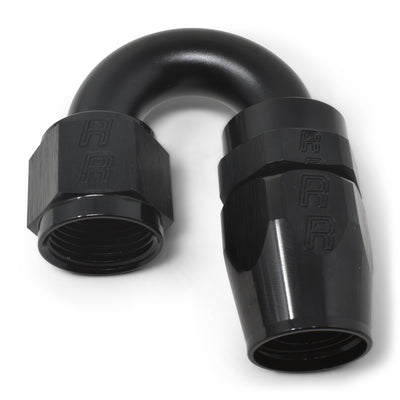 8AN 180Deg Hose End ProClassic Swivel Black