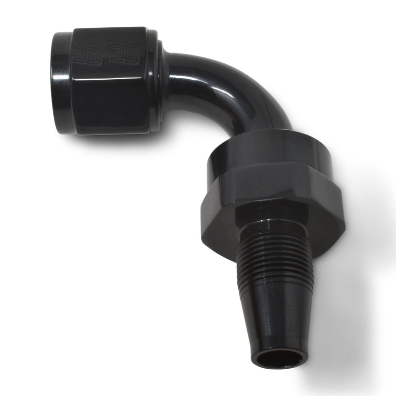 6AN 90Deg Swivel Hse End Black