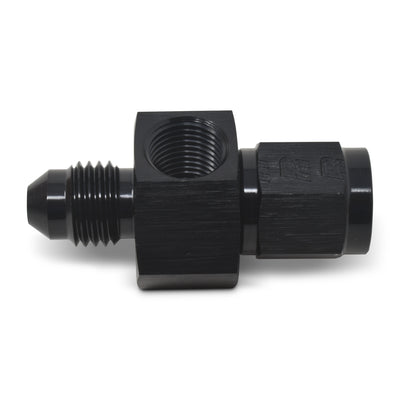 4AN F To M Fitting 1/8 Gauge Port Black