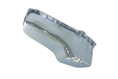 55-79 SBC Steel Stock Oil Pan Chrome - 7442