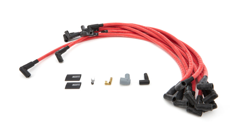 SBC Spark Plug Wire Set 90-Degree - Red - CH4022
