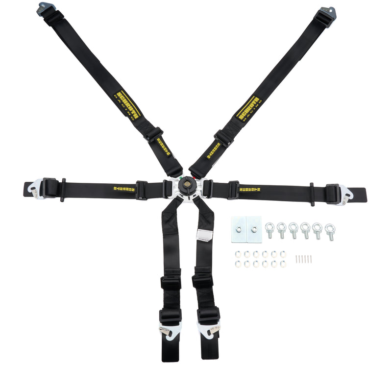 6PT Harness Flexi Black FIA Hans - SR94530031