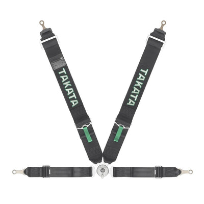 Harness Race 4pt Bolt-In 3in Shldr 2in Lap Blk