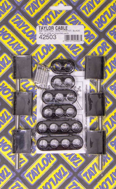 10.4mm Vertical Wire Loom Kit Black
