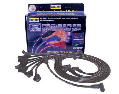 Spiro-Pro Custom 8Cyl. Plug Wire Set Black