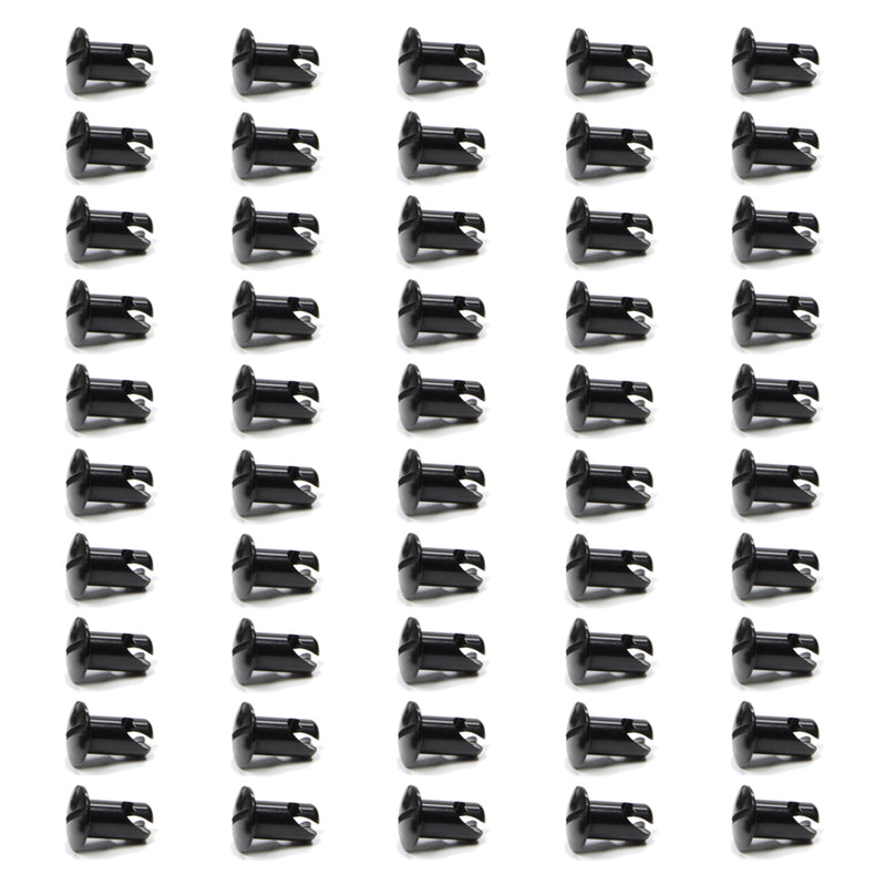 Oval Head Button Alum Black .550 Long 50 Pack