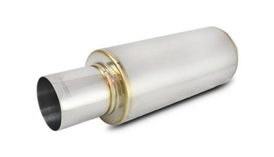 MUFFLER ROUND SS 3IN-IN 4IN-OU