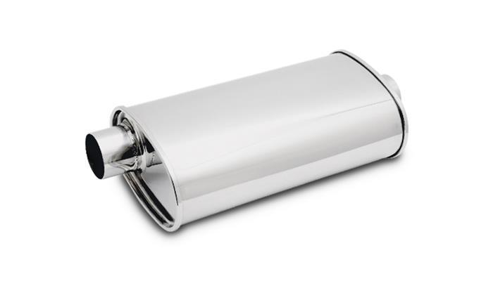 MUFFLER OVAL SS POLISHED 3IN