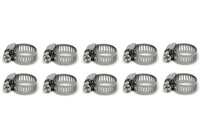 S.S. Worm Gear Clamps .44in to .90in 10 Pack - 12151