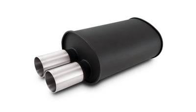 MUFFLER OVAL SS FLAT BLACK