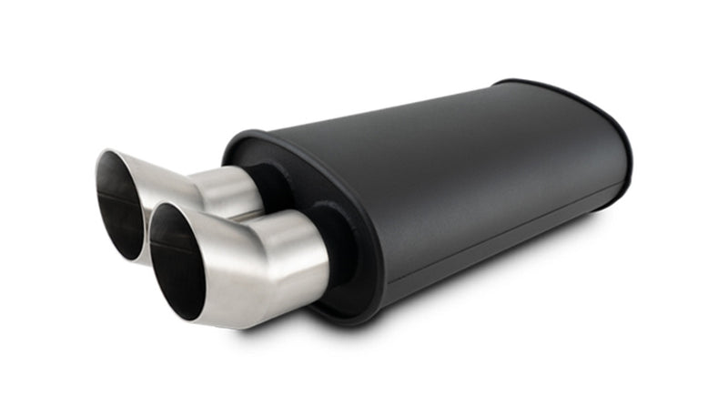 MUFFLER OVAL SS FLAT BLACK 3IN