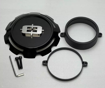 Gb/Chrome Vis Logo End Cap - C390GB8EC