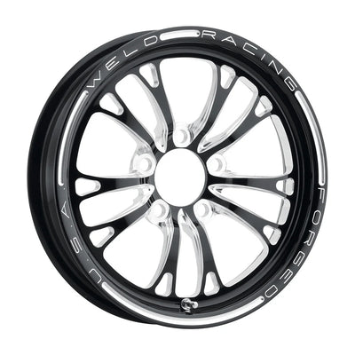 V-Series Frnt Drag Wheel Blk 15x3.5 5x4.75BC 1.75