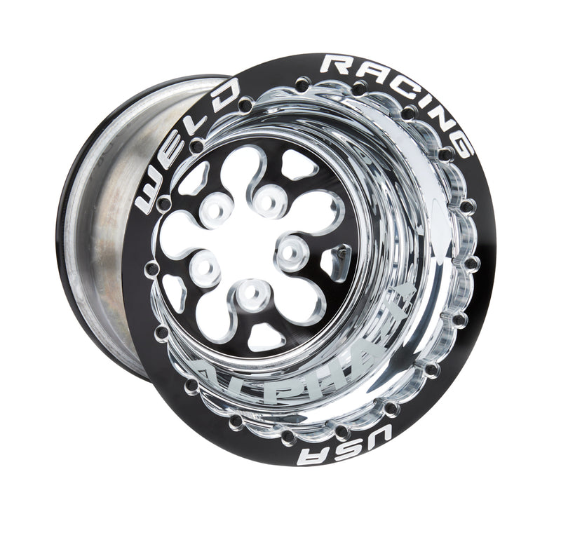 15x12 Blk Alpha-1 Wheel 5x4.750BP 5in BS Blk DBL - 83B512280MB