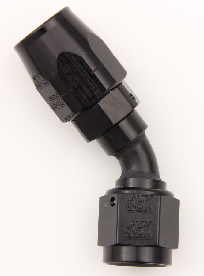 #16 45 Deg Dbl Swivel Hose End Black - 204516BB