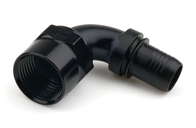 10an 90-Deg Race Crimp Hose End Black