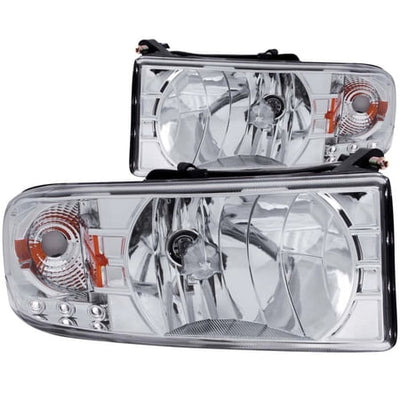 Headlights Halo LED Chrome Dodge - 111206