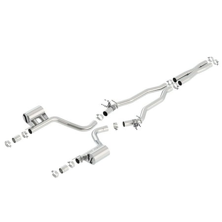 Exhaust Cat-back Stainless Split Rear - 140646