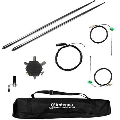 Alpha Antenna HexTenna Basic Multi-Band Rigid Dipole and Vertical Antennas