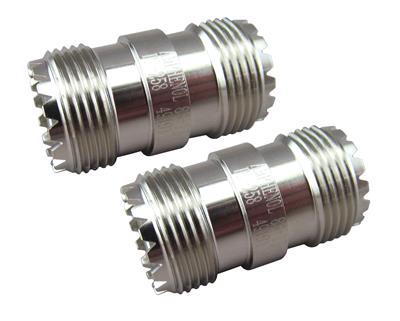 Amphenol RF 83-1J-2 Double UHF Female Connectors
