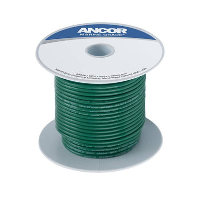 100' #14 Green Tinned Copper - 104310