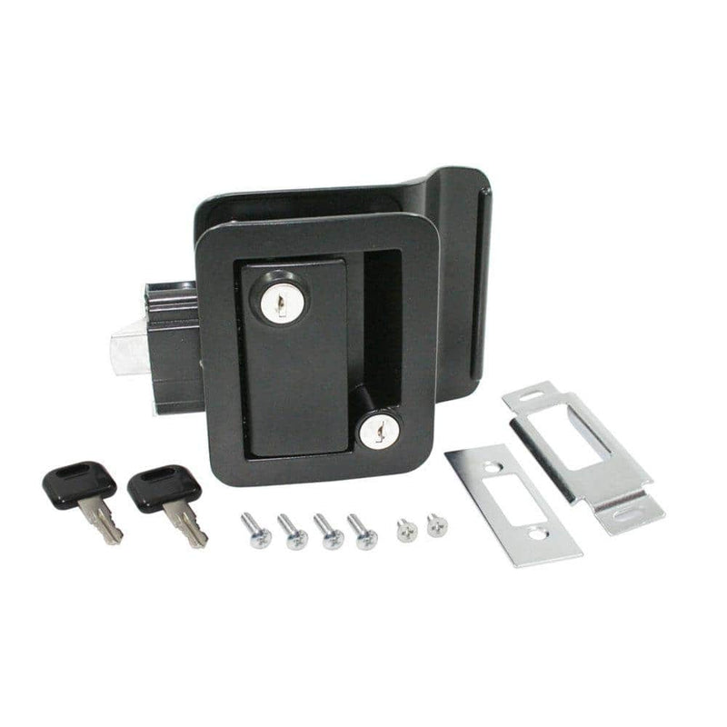 Metal Tt Lock with/Keys Black - 013570