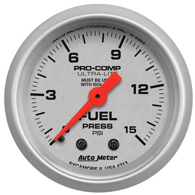 TD GAUG FUEL PRESSURE 2 1/16