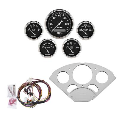 OLD TYME BLACK GAUGE KIT 5 PC